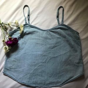 Levi’s denim tank crop top